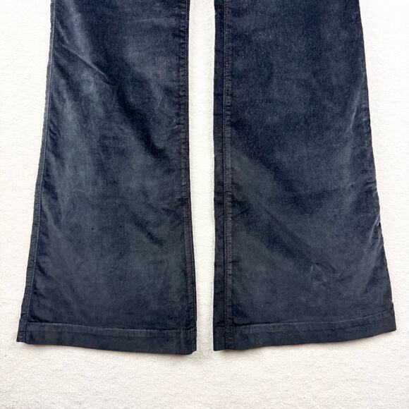 NWT Old Navy Extra High-Waisted Velvet Trouser Flare Pants Black Size 0 Office - Picture 7 of 16
